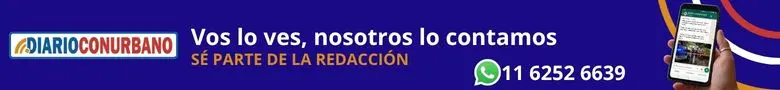 Sumate a la redacción de Diario Conurbano por WhatsApp 11 6252 6639